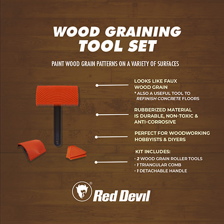 Heirloom Traditions Wood Graining Rocker Tool Set, 2 Pack